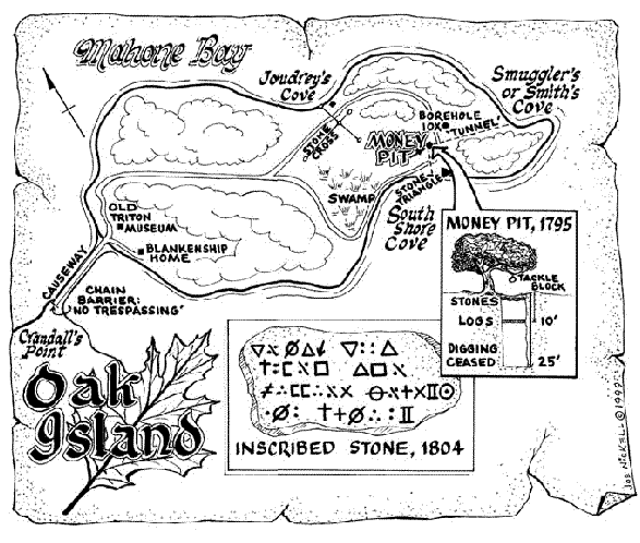 Oak Island Map