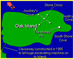 Joudrey's Cove Smith's Cove South Shore Cove Oak Island Stone Cross Money Pit Mystery.