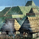 Mississippian tradition was for immense, flat-topped "pyramids, " or earthen platform mounds.