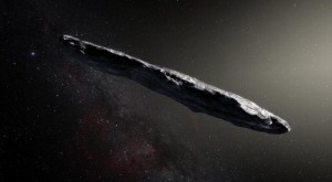 Artists impression of Oumuamua.